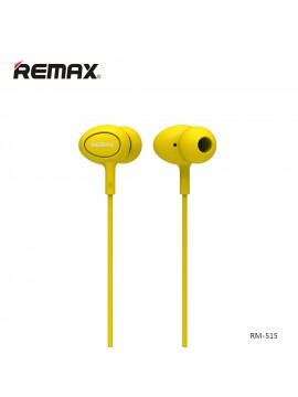 REMAX RM-515 In-Ear Earphone With Mic Yellow
