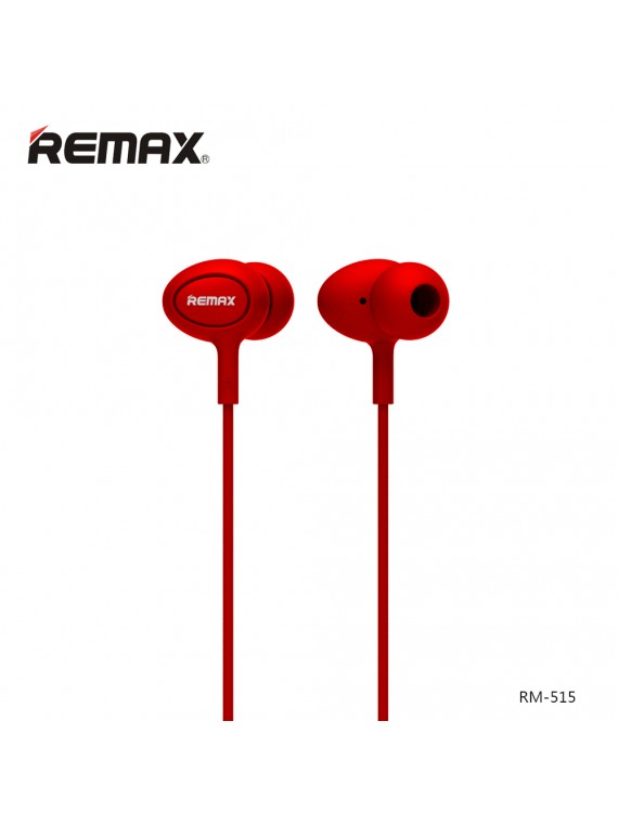 REMAX RM-515 In-Ear Earphone With Mic Red