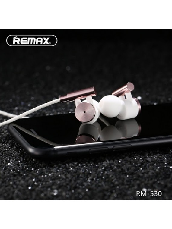 REMAX RM-530 metal HIFI Earphone Black