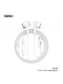 REMAX RM-533 Air Plus Pro Type-C Wired music earphone White