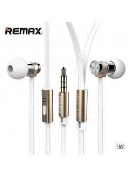 REMAX RM-565i 3.5mm Plug Stainless Steel Earphone Gold