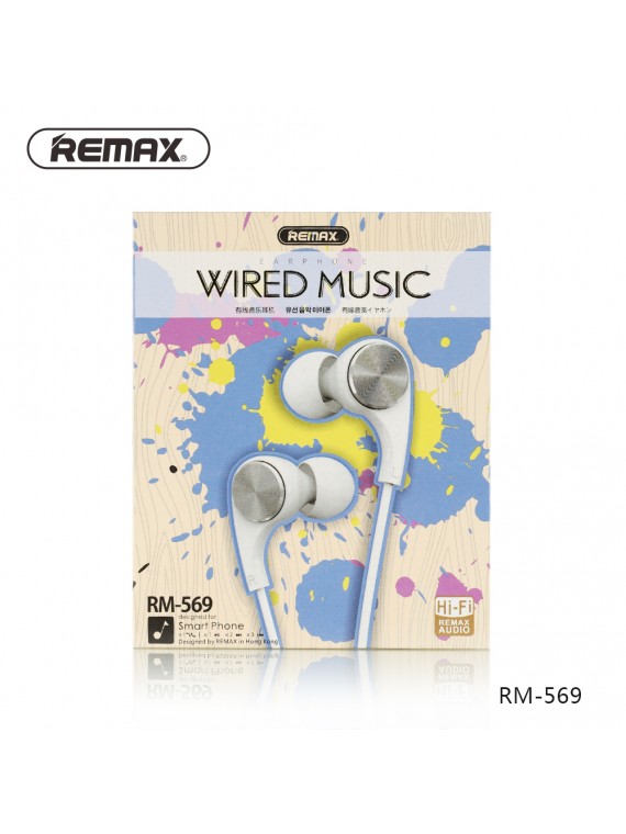 REMAX RM-569 Wired Earphone White