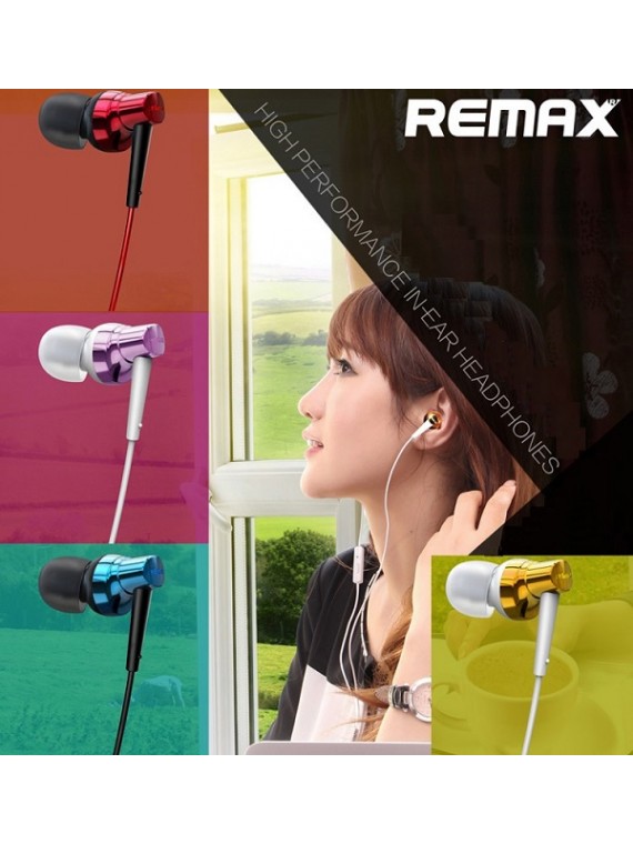 REMAX RM-575 Pro Stereo Metal Earphone Gold