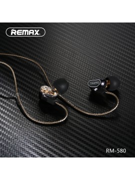 REMAX RM-580 Double Moving-coil Earphone Black