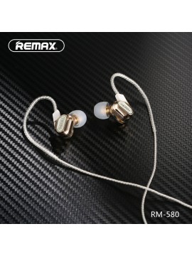 REMAX RM-580 Double Moving-coil Earphone Gold
