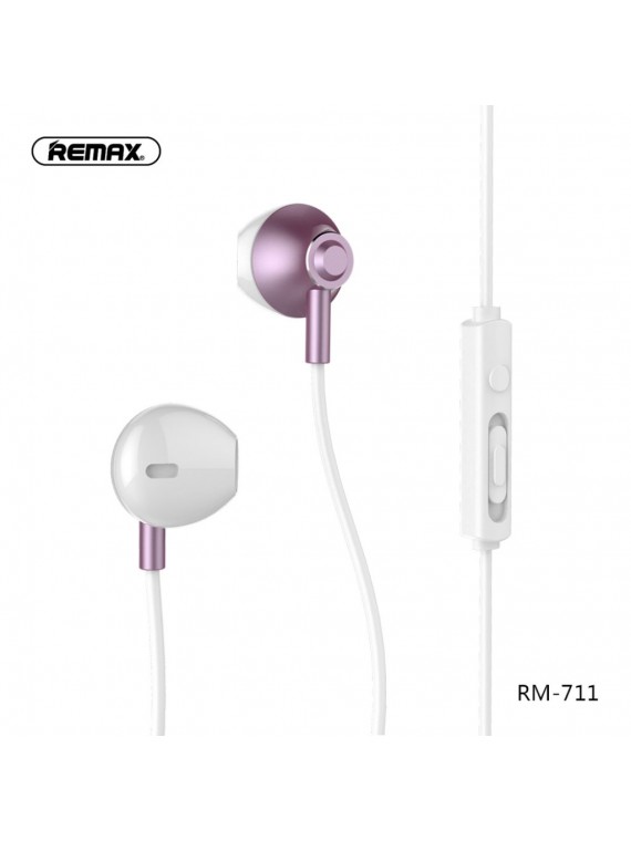 REMAX RM-711 WIRED EARPHONE ROSE GOLD 