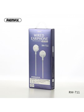 REMAX RM-711 Wired Earphhone Silver