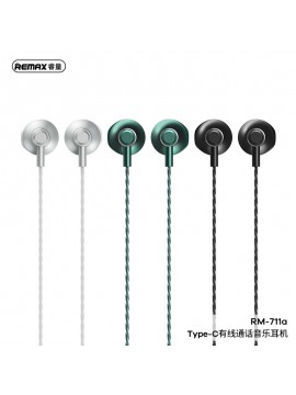 REMAX RM-711A WIRED EARPHONE  BLACK