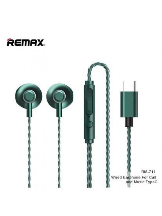 REMAX RM-711A WIRED EARPHONE GREEN