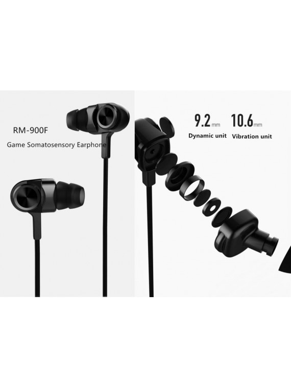 REMAX RM-900F Vibration Earphone black