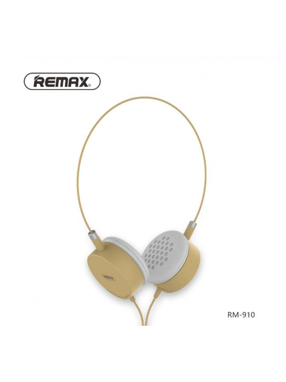 REMAX RM-910 Wired Music Earphone Yellow