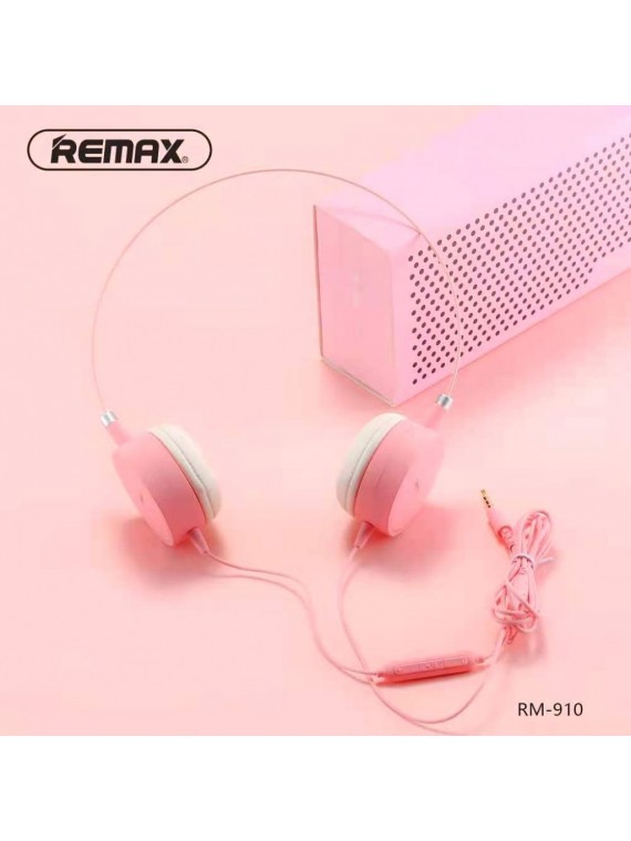 REMAX RM-910 Wired Music Earphone Pink