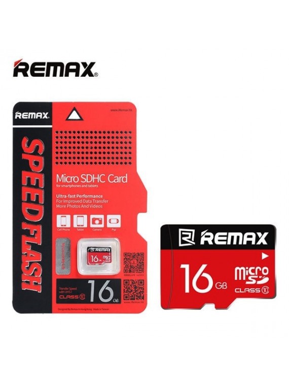 REMAX C10 Micro SD Card 16G Red