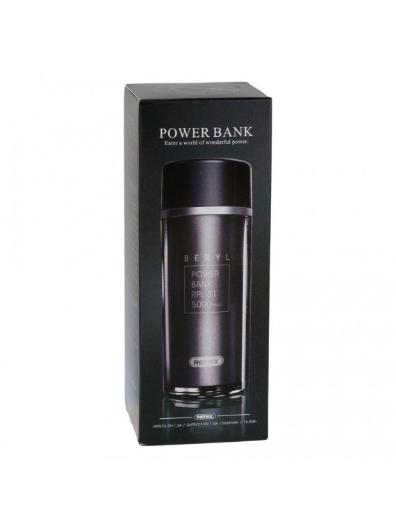 REMAX RPL-31 Beryl Power Bank 5000mAh Black