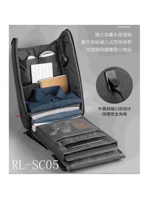 REMAX RL-SC05 Jery Series Business Backpack RL-SC05 Dark Grey
