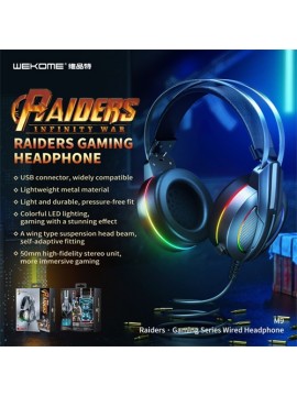 WK M9 Gaming Wired Headset Tarnish
