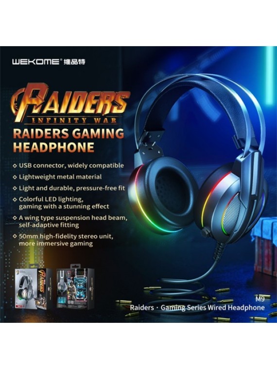 WK M9 Gaming Wired Headset Tarnish