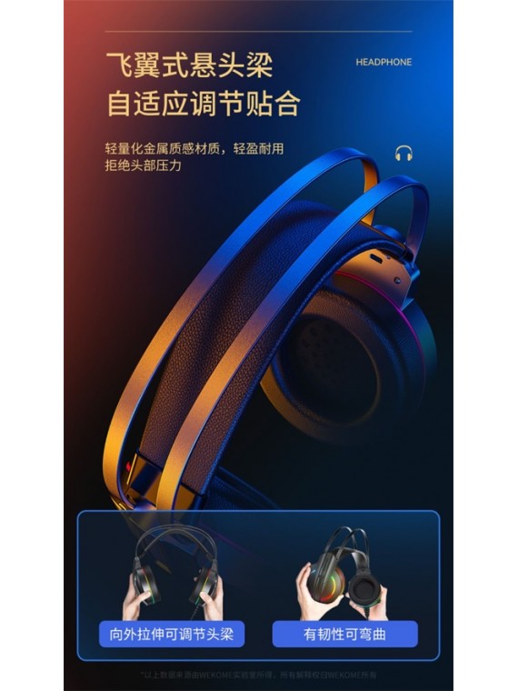 WK M9 Gaming Wired Headset Tarnish