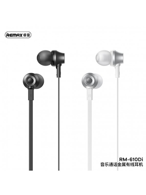 REMAX RM-610Di Metal Wired Earphone Music & Call For Iphone Tarnish