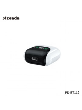 PRODA PD-BT112 Lingcon 4th mini TWS Earbuds with Digital Display white